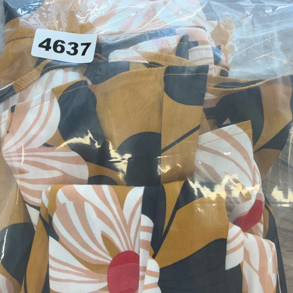 Anthropologie Eva‎ Franco Ikebana Yellow Floral Midi Skirt Size 0